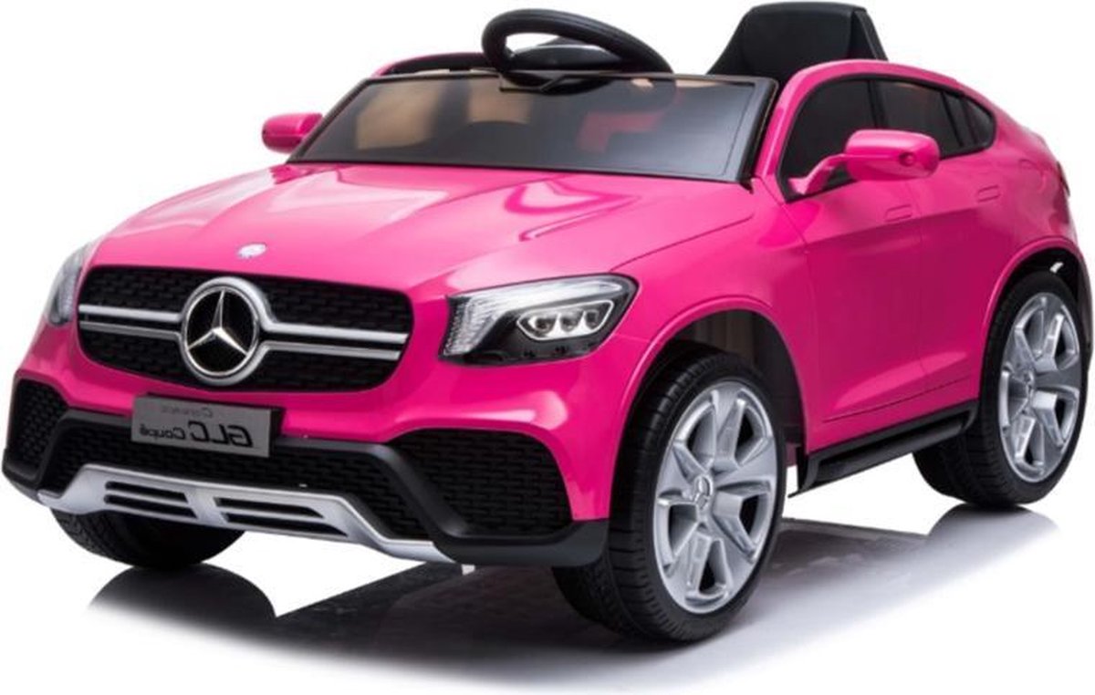 Mercedes Benz GLC Coupe - Roze - MP4 TV - Softstart | Elektrische Kinderauto | Met afstandsbediening